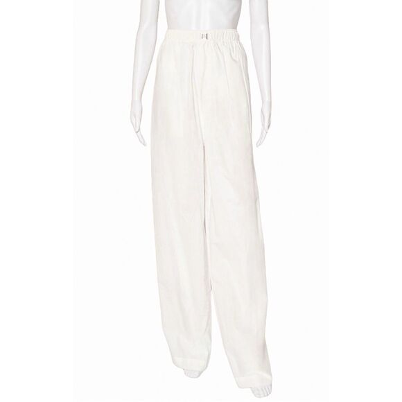 NWT HELSA Cotton Poplin Pants in White - Picture 2 of 3
